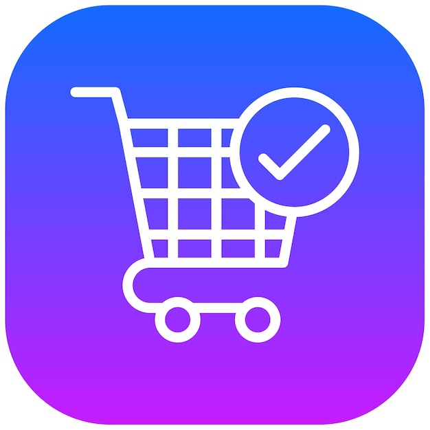 Illustration vectorielle du panier d'achat