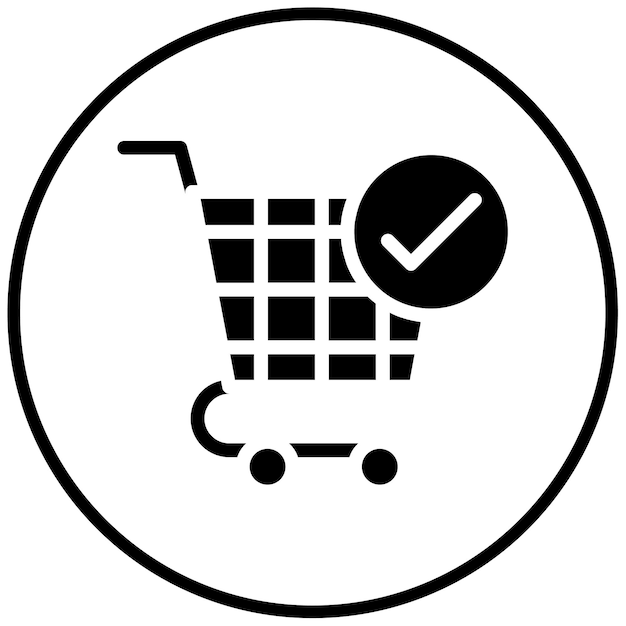 Illustration vectorielle du panier d'achat
