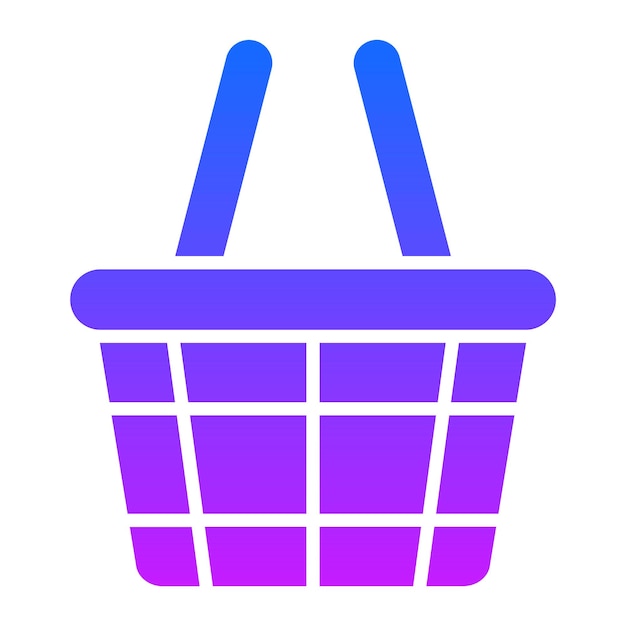 Illustration vectorielle du panier d'achat