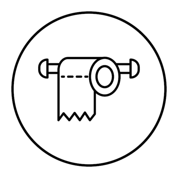 Illustration vectorielle du papier toilette