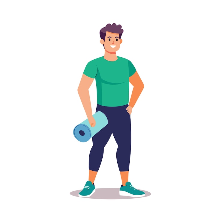 Vecteur illustration vectorielle du personnage d'un homme beau professionnel