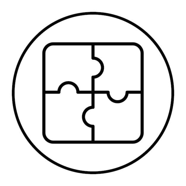 Illustration vectorielle du puzzle