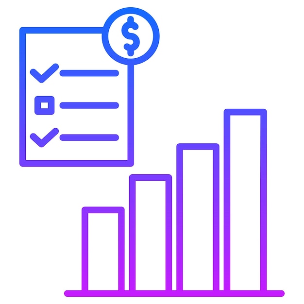 Illustration vectorielle du rapport d'affaires