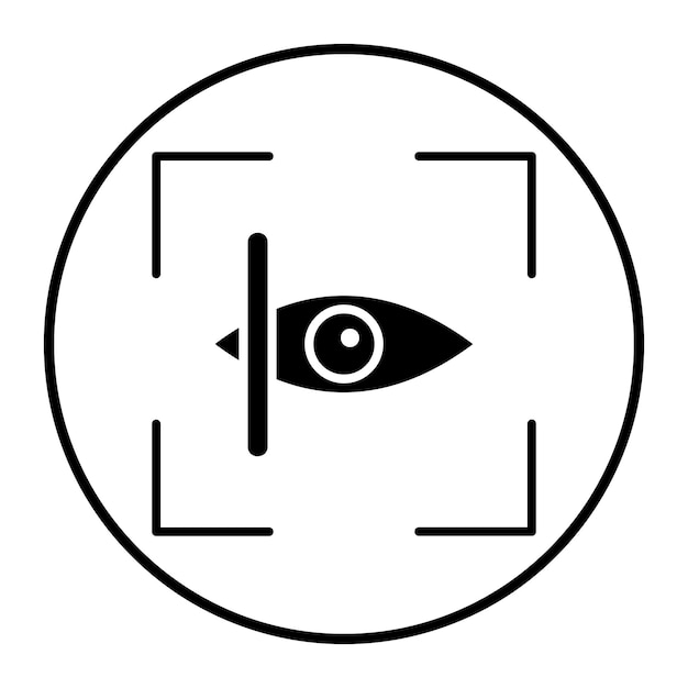 Illustration vectorielle du scanner oculaire