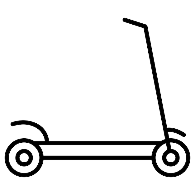 Illustration Vectorielle Du Scooter à Coups De Pied