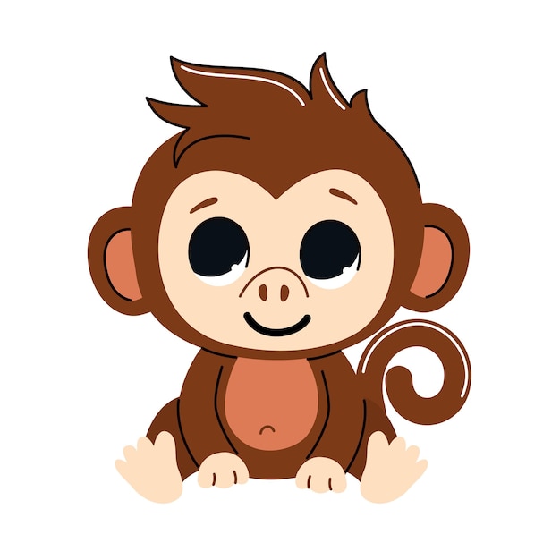 Illustration vectorielle du singe