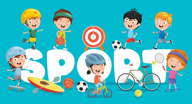 Vecteur illustration vectorielle du sport des enfants