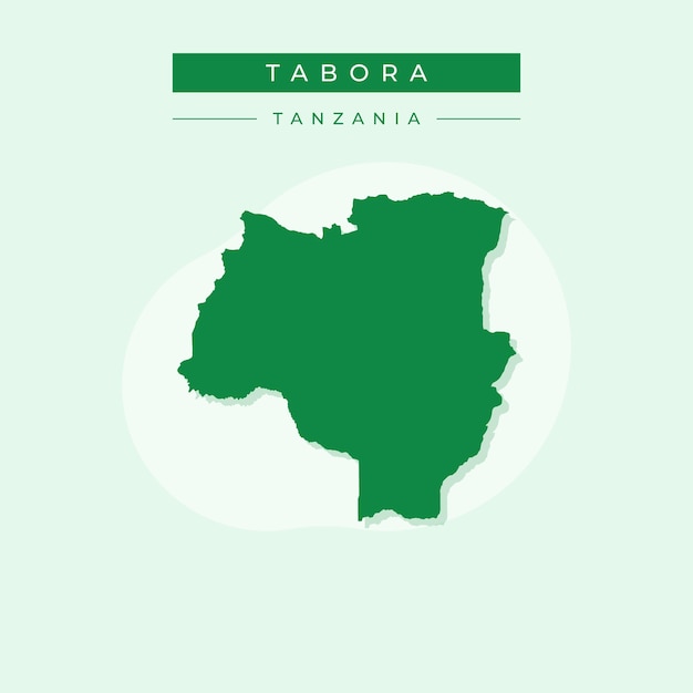 Illustration Vectorielle Du Vecteur De La Carte De Tabora En Tanzanie