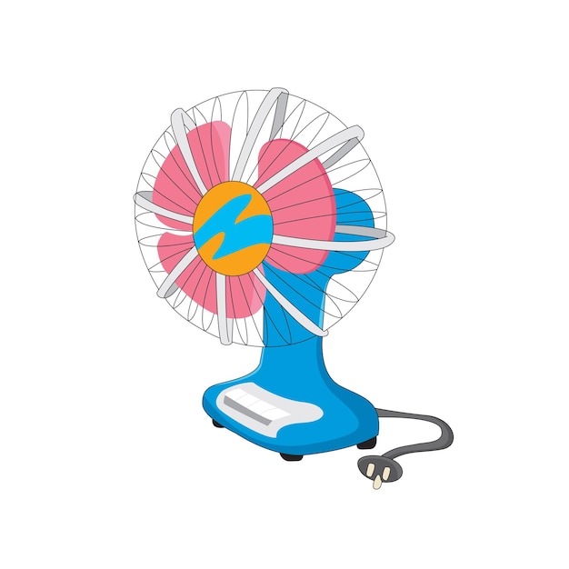 Vecteur illustration vectorielle du ventilateur électrique