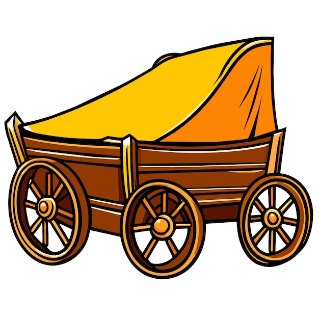 Illustration Vectorielle Du Wagon