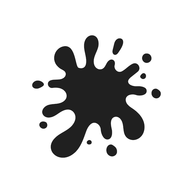 Illustration vectorielle à éclaboussure d'encre noire parfaite pour une utilisation dans la conception graphique en tant qu'élément décoratif ou pour ajouter une touche dynamique à une œuvre d'art numérique