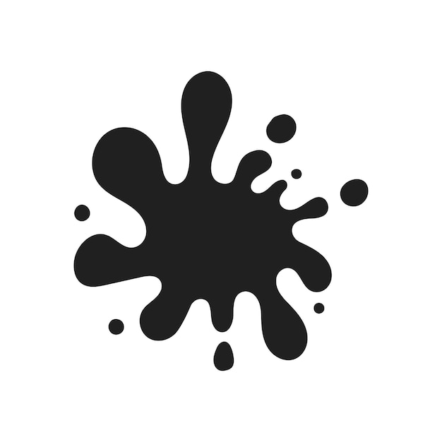 Illustration vectorielle à éclaboussure d'encre noire parfaite pour une utilisation dans la conception graphique en tant qu'élément décoratif ou pour ajouter une touche dynamique à une œuvre d'art numérique