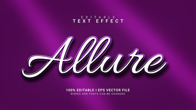 Illustration Vectorielle D'effet De Texte Modifiable Allure