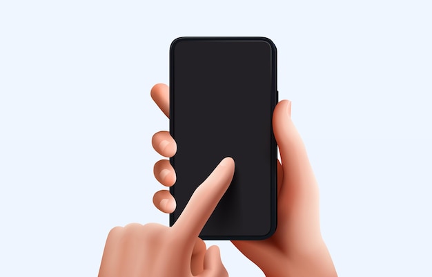 Illustration vectorielle électronique du téléphone intelligent à l'aide d'un gadget portable