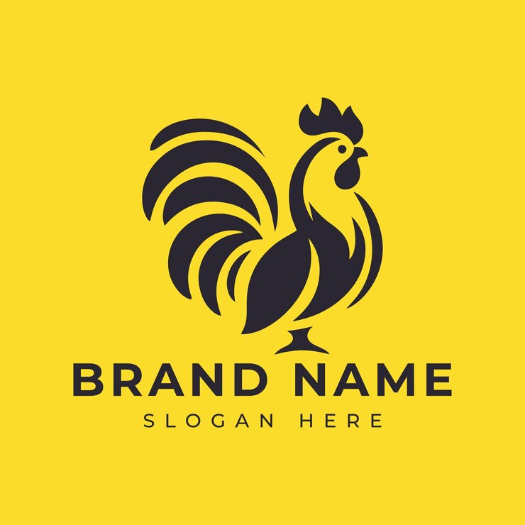 Illustration vectorielle élégante du logo du coq