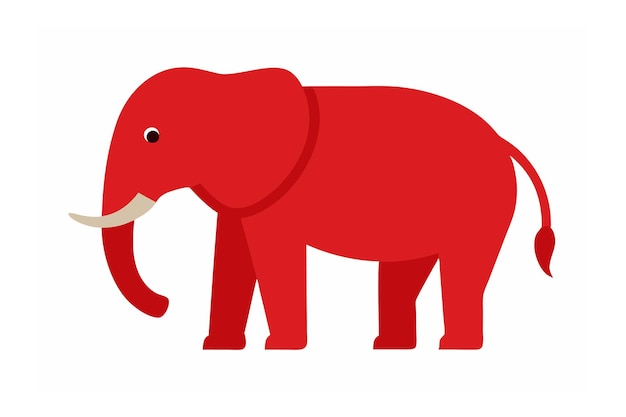 Une illustration vectorielle d'un éléphant