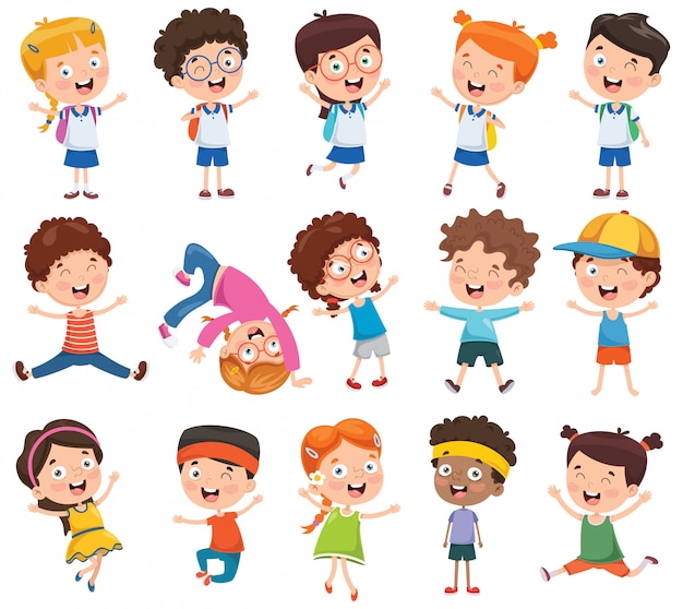 Illustration vectorielle d&#39;enfants dessin animé