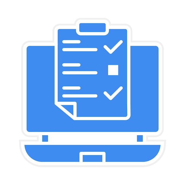 Illustration vectorielle de l'enquête en ligne