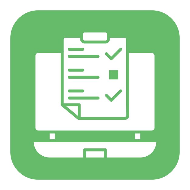 Illustration vectorielle de l'enquête en ligne