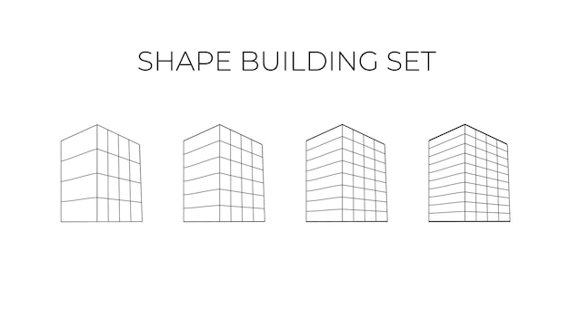 Illustration Vectorielle De L'ensemble De Construction De Formes.