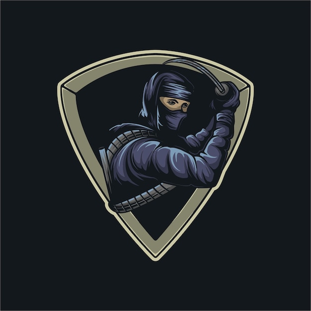 Illustration Vectorielle épée Ninja