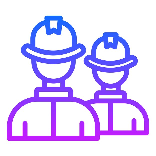 Illustration vectorielle de l'équipe de pompiers