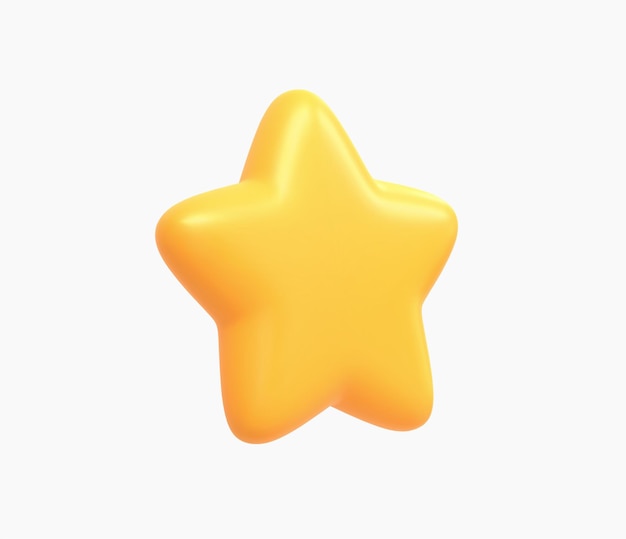 Vecteur illustration vectorielle étoile dorée réaliste 3d