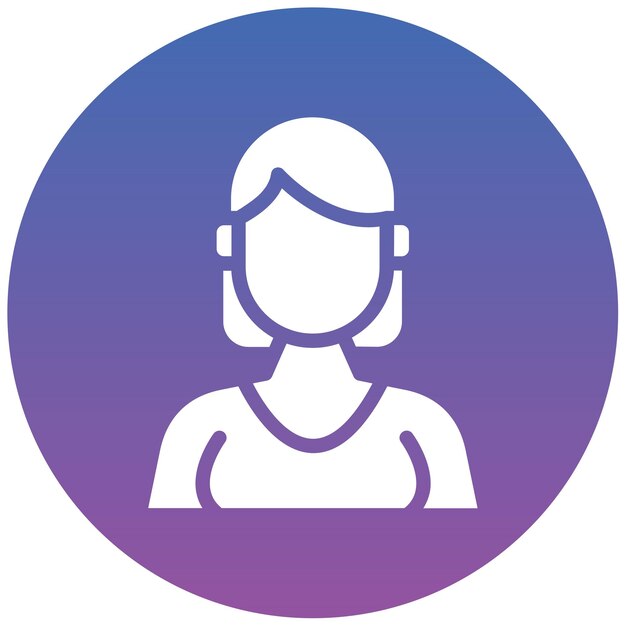 Illustration vectorielle féminine du concepteur