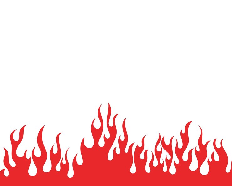 Vecteur illustration vectorielle de feu flamme