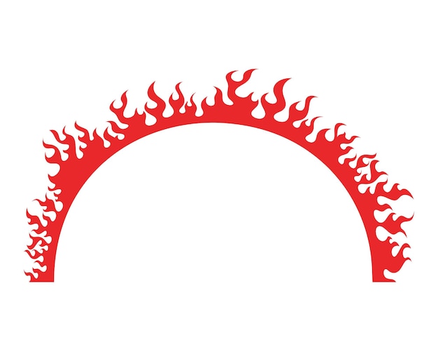 Illustration vectorielle de feu flamme