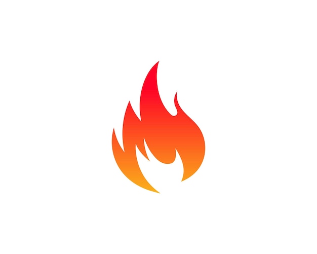 Illustration vectorielle de feu flamme