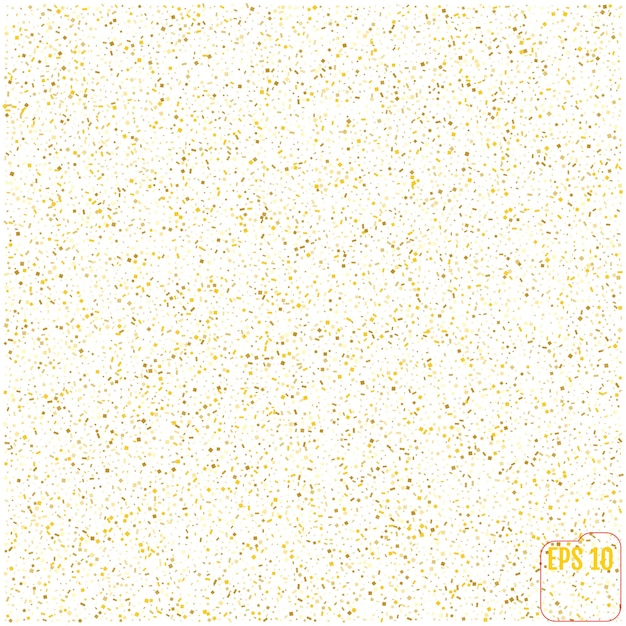 Illustration vectorielle de fond de cadre de paillettes dorées