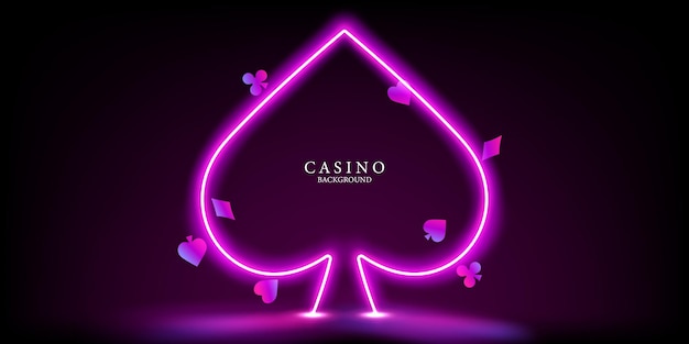 Illustration vectorielle de fond de casino pour la conception élégante de bannière d'affiche de jeu