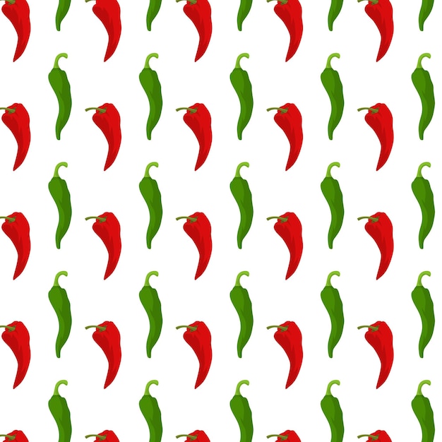 Illustration Vectorielle De Fond Du Motif Du Piment