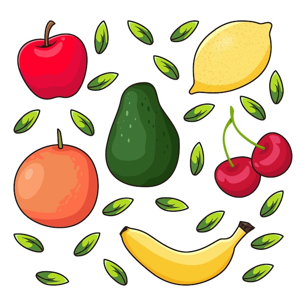 Illustration Vectorielle Des Fruits