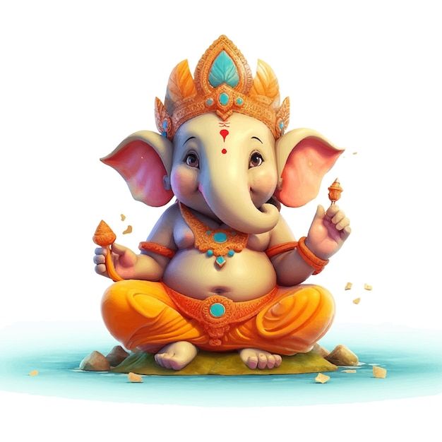 Illustration vectorielle de Ganesh Chaturthi