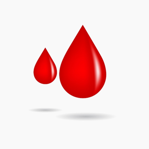 Vecteur illustration vectorielle de gouttes de sang