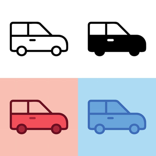 Illustration vectorielle graphique de l'icône de la voiture Parfait pour la nouvelle application de l'interface utilisateur, etc.