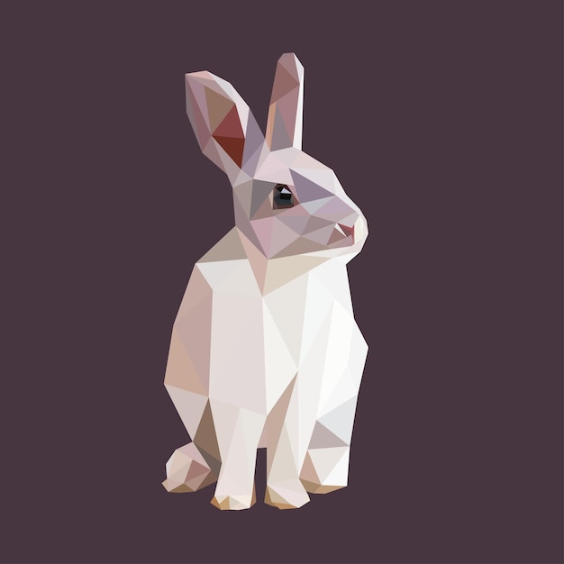 Illustration vectorielle graphique de lapin