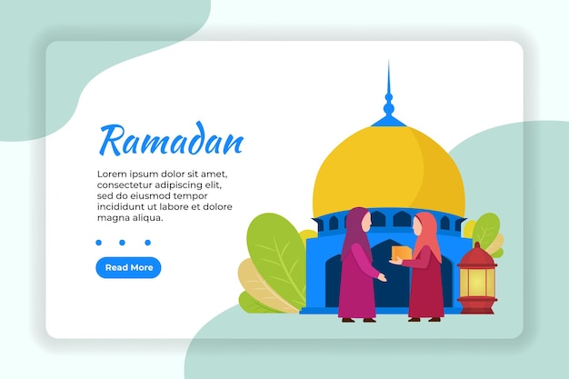 illustration vectorielle graphique uiux ramadan