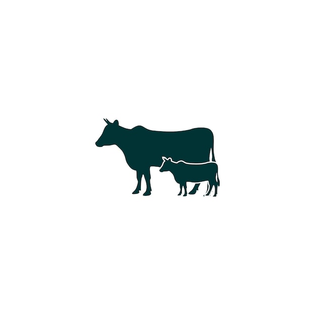 Vecteur illustration vectorielle grapick du logo de vache design