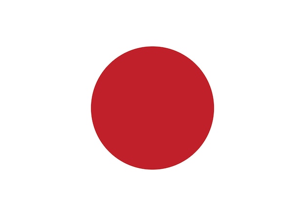 Illustration vectorielle gratuite du drapeau japonais