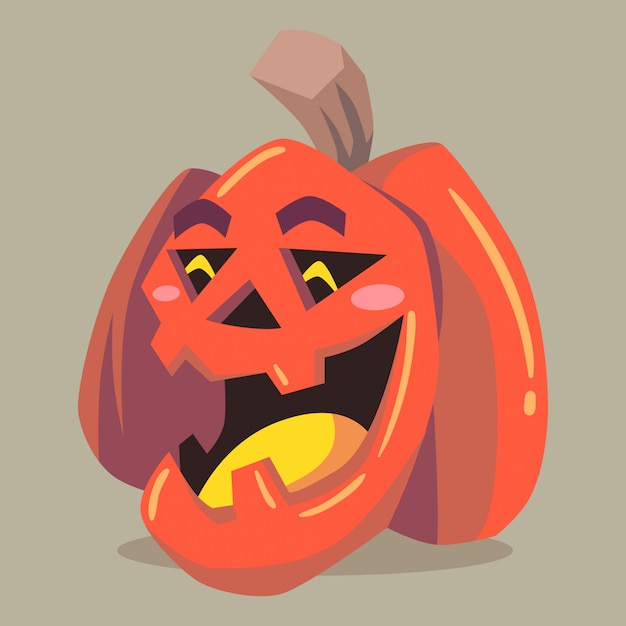 Illustration Vectorielle Halloween Personnage Citrouille Jack