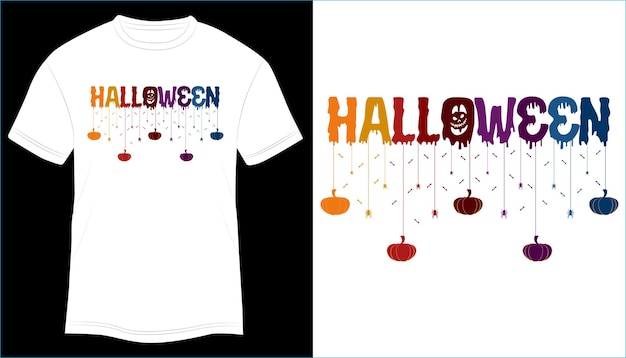 Illustration Vectorielle De Halloween T-shirt Design