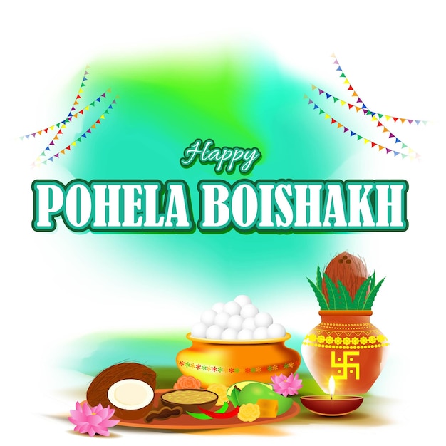 Illustration Vectorielle De Happy Pohela Boishakh