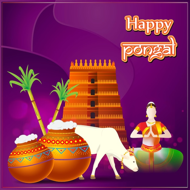 Illustration Vectorielle De Happy Pongal