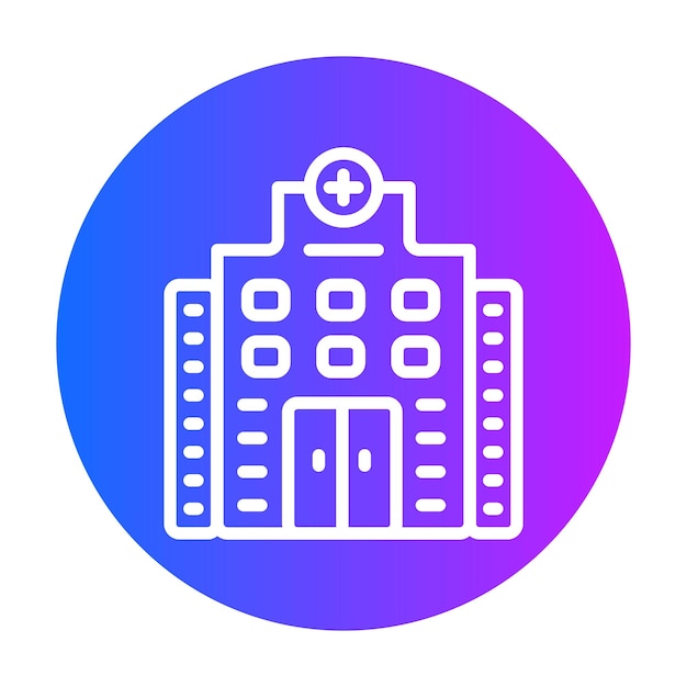 Illustration vectorielle de l'hôpital