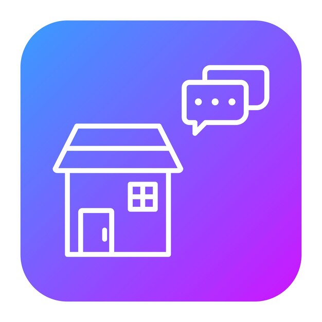 Illustration vectorielle de House Talk
