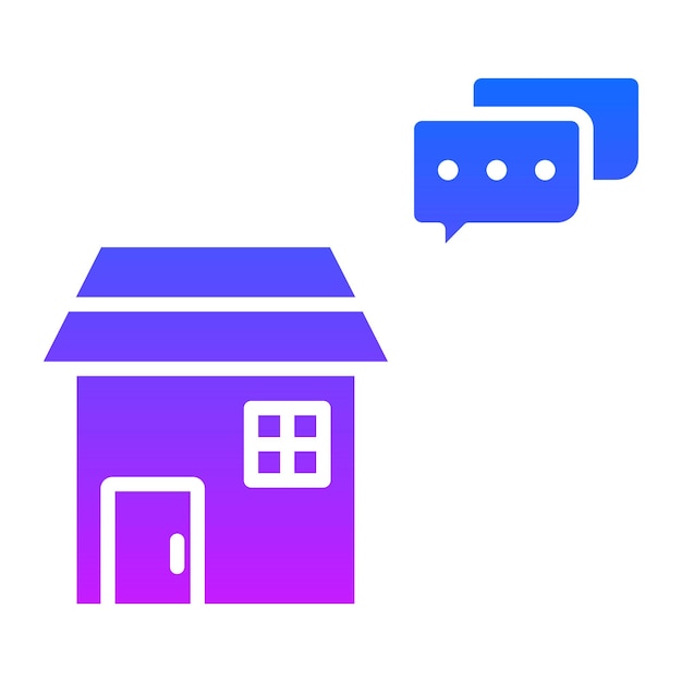 Illustration vectorielle de House Talk
