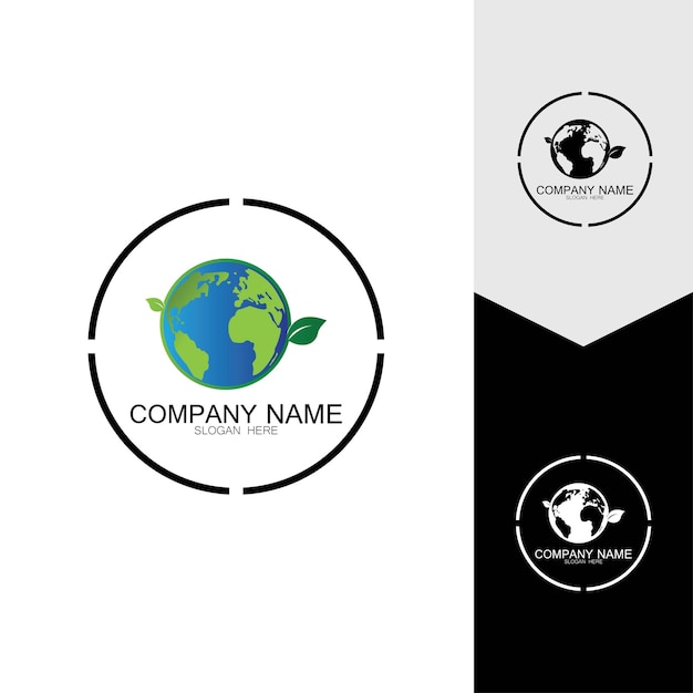 Vecteur illustration vectorielle d'icône de conception de logo de globe numérique 3d ce logo convient aux technologies mondiales de l'entreprise mondiale et aux agences de médias et de publicité